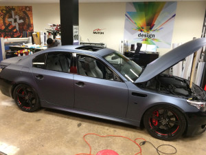 BMW M5 - Matte Teal Blue Full Wrap