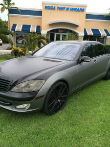 Mercedes S63 - Gun Metal & Satin Black Full Wrap