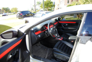 VW CC - Interior Wrap Carbon Fiber Red #2