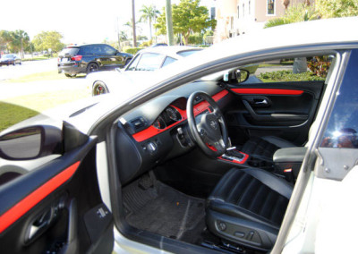 VW CC - Interior Wrap Carbon Fiber Red #2